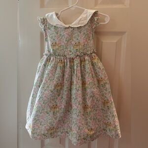 Edgehill Collection Pink and Green Floral Dress